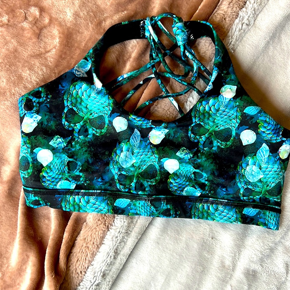 CVG Mermaid Skulls butterfly-back bra